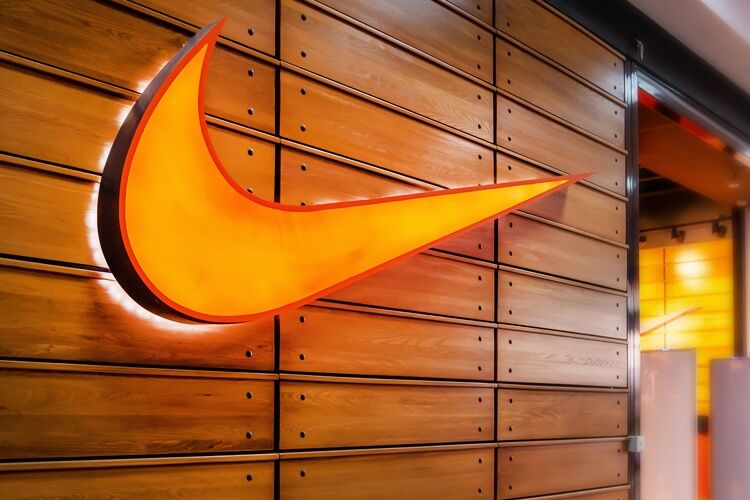 Orange nike swoosh deals